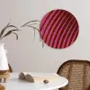 Lijnen - Rood - Beweging Wandcirkel kunststof plaat 5mm dik klein -sfeer4