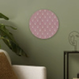 Trendy - Patroon - Roze Akoestische PET Vilt - Rond klein 838 -sfeer2