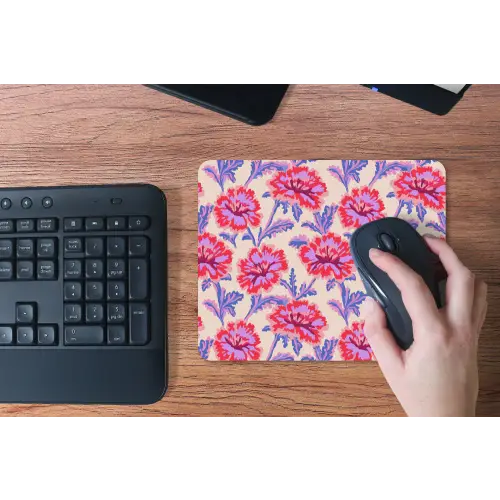 Bloemen - Patroon - Meerkleurig muismat rubber klein 262 -toetsenbord