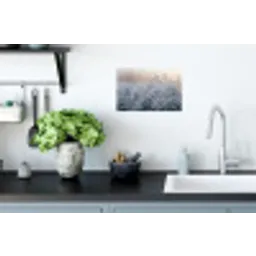 Rijp - Gras - Kristallen - Winter - Minimalistisch Muursticker klein -keuken