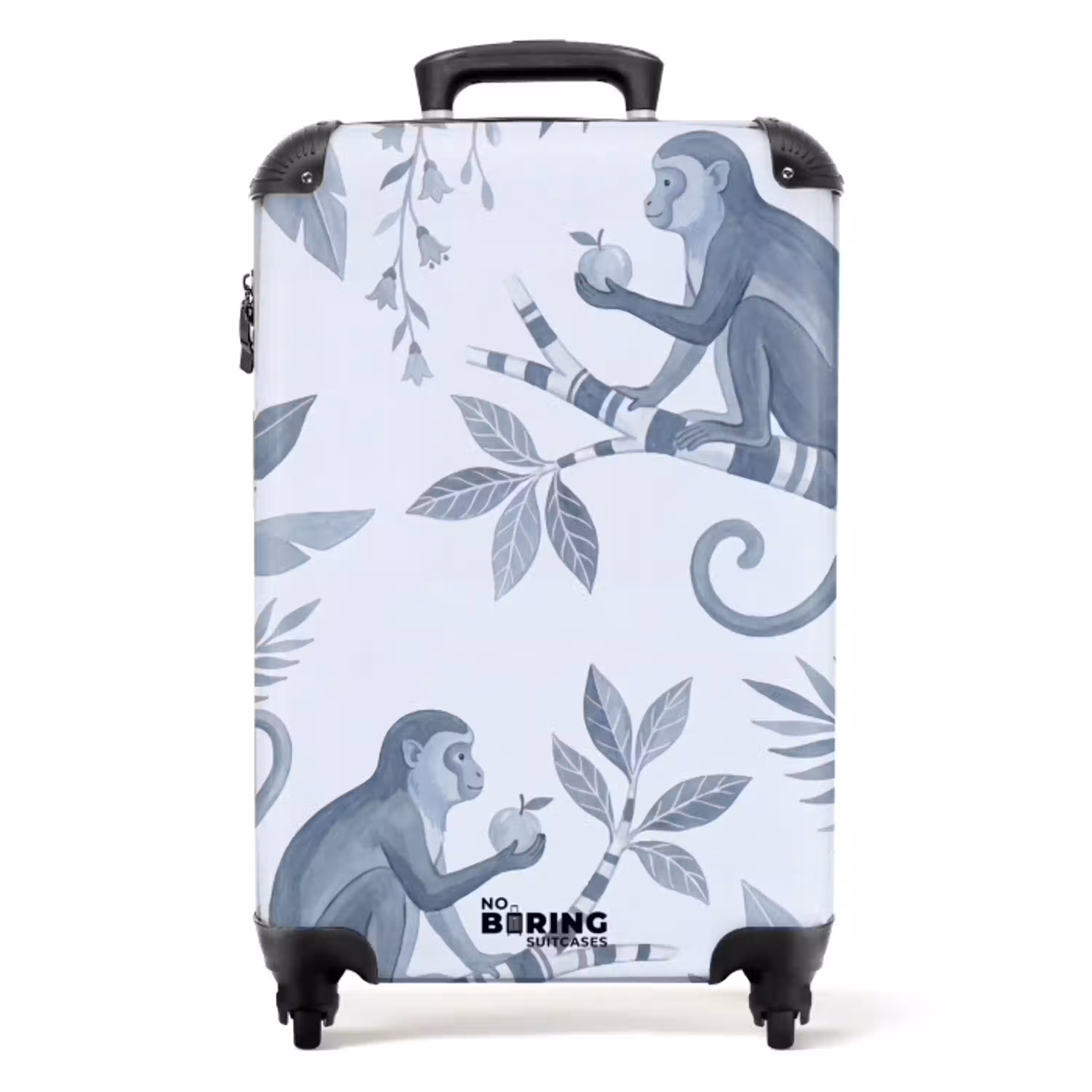 Aap - Boom - Bladeren - Jungle - Illustratie NBS - Handbagage koffer - Volwassenen Unisex middel -productfoto_recht