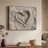 Hartvorm - Getekend - Beige - Zand Textielframe zwart klein -sfeer3