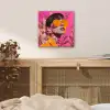 Zonnebril - Oranje - Vrouw - Planten aluminium wit klein -sfeer3
