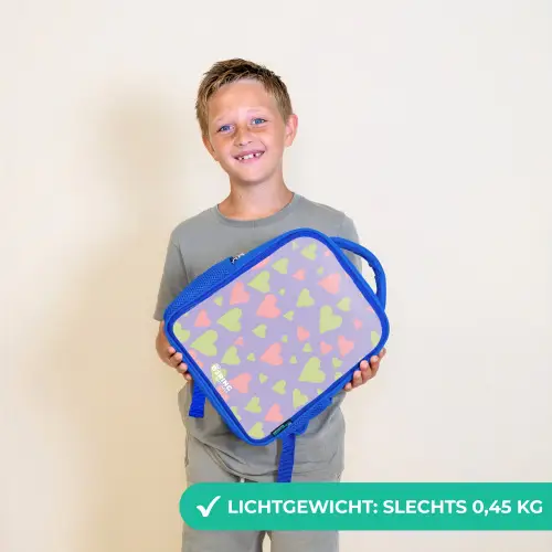 Lovely lila Kinderrugzak - Blauw middel -sfeer1_NL