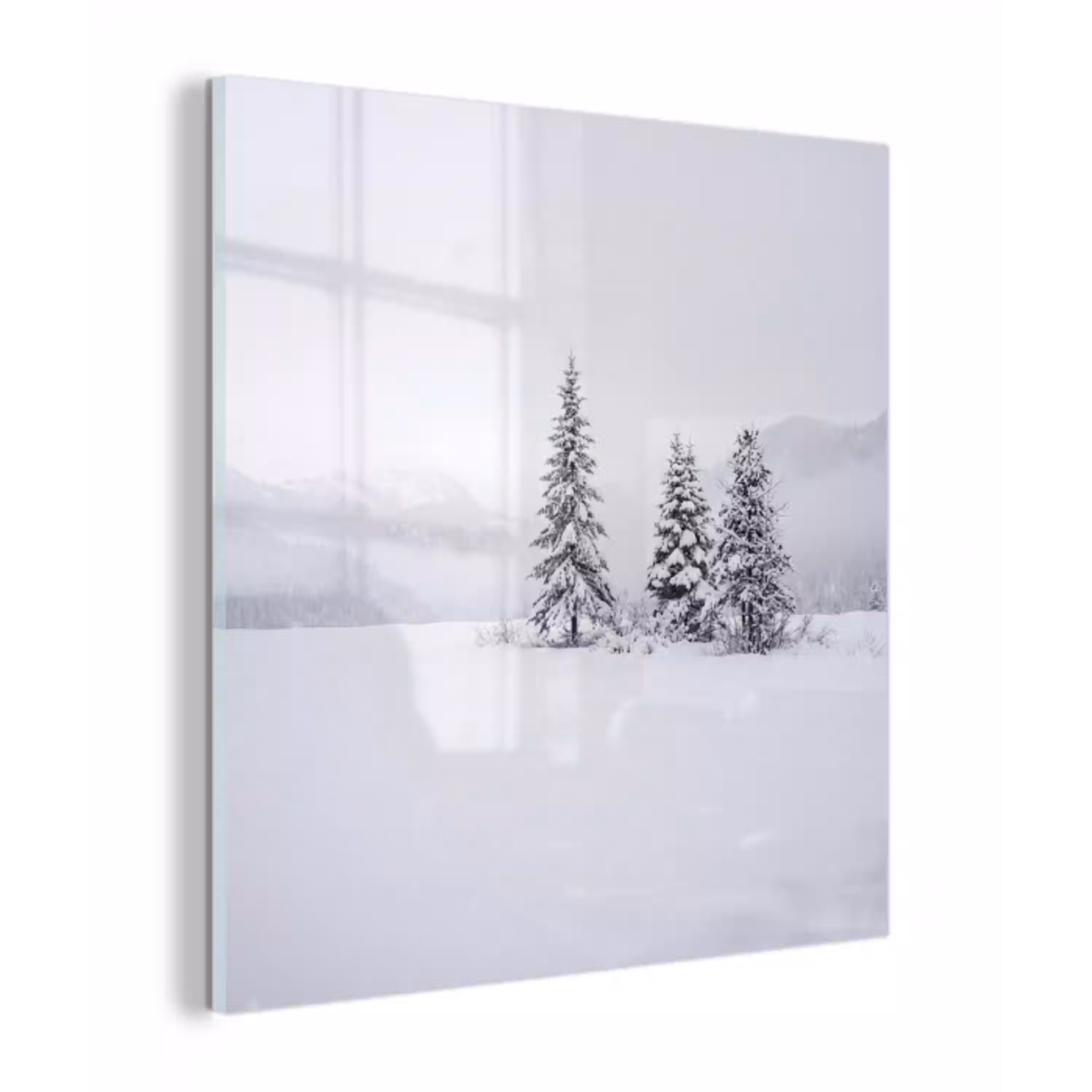 Fijnsparren - Sneeuw - Winter - Landschap - Stilte plexiglas 5mm klein -z3d