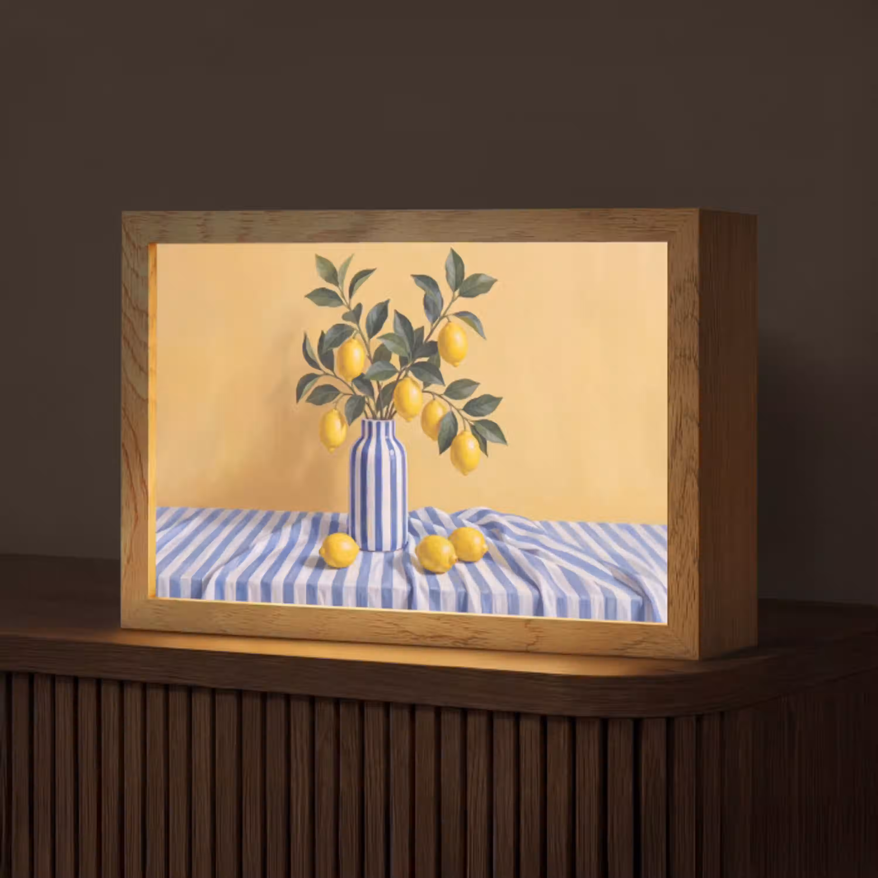 Citroen - Stilleven - Modern Light Box met kabel (Tafellamp) klein -z3d_website
