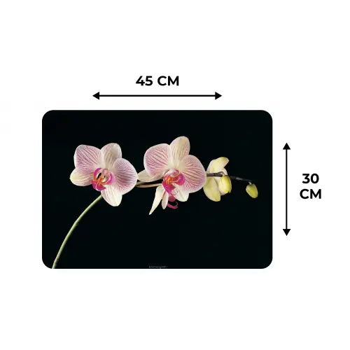 Orchidee - Roze - Bloemen Placemat vinyl groot -specs