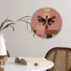 Illustratie - Vogel - Vlakken - Kleurrijk Wandcirkel kunststof plaat 5mm dik klein -sfeer4