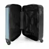Rode auto blauwe achtergrond NBS - Handbagage koffer - Unisex middel -binnenkant