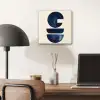 Vormen - Blauw - Abstract aluminium wit klein -sfeer5
