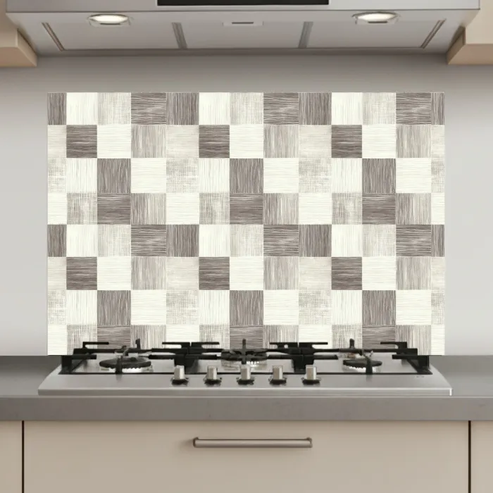Patroon - Dambord - Houtnerf keuken achterwand spatscherm klein 900 -3d_website