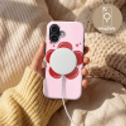 Bloem - Roze - Hartjes Toughcase MagSafe Apple iPhone 17 klein -USP_MagsafeV