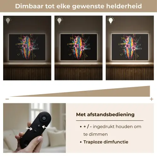 Graffiti - Sport - Surfen - Zomer Light Box met batterij (Wandlamp) middel -USP_dimbaarNL