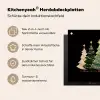 Kerstbomen - Kleurrijk - Lichtjes - Ster Inductie beschermer vinyl 3mm middel -zzzzzzusp-haakje_DE
