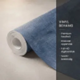 Linnen - Textuur - Patroon - Denim - Rustiek Behang Vinyl klein 1060 -USP_closeupNL