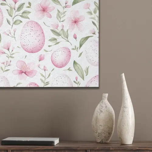 Patroon - Eieren - Roze - Pasen PET vilt klein -sfeer6_closeup