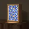 Abstract - Bloem - Blauw Light Box met kabel (Tafellamp) klein 925 -z3d_website