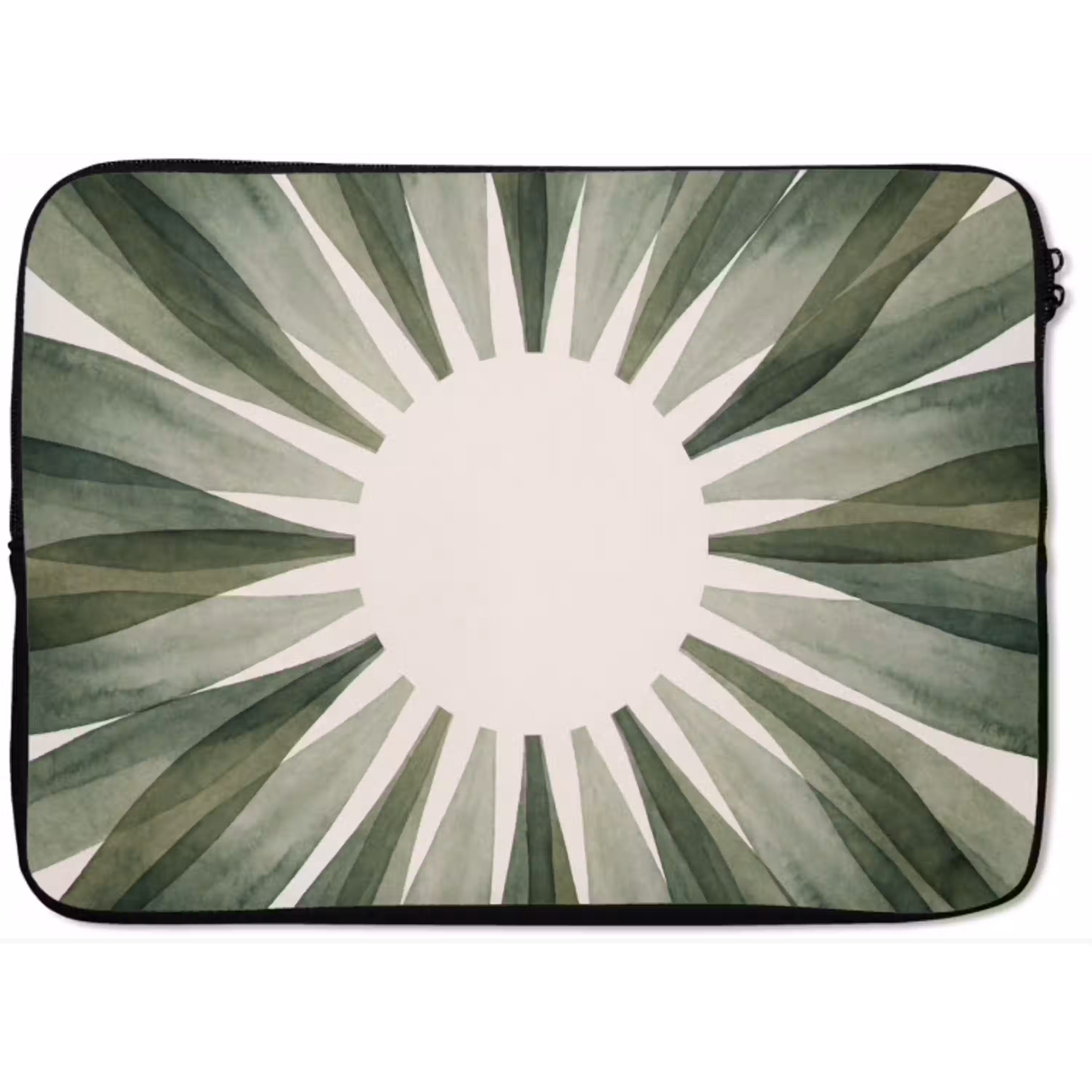 Planten - Abstract - Waterverf - Groen - Natuur laptophoes neopreen klein -zkaufland3dotto