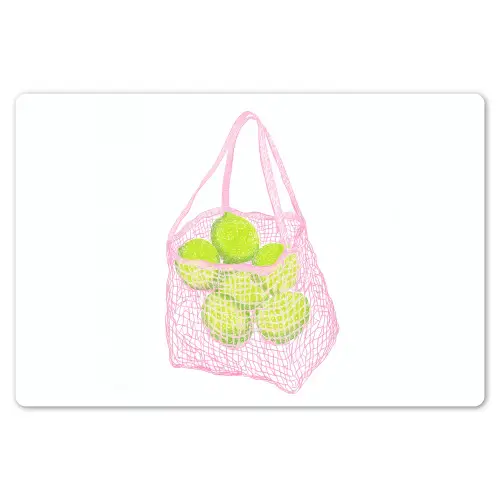Netzakje - Roze - Illustratie - Limoenen Placemat vinyl groot -zzsfeer1_Kitchenyeah-website