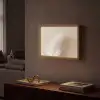 Veer - Minimalistisch - Roze Light Box met batterij (Wandlamp) middel -sfeer1