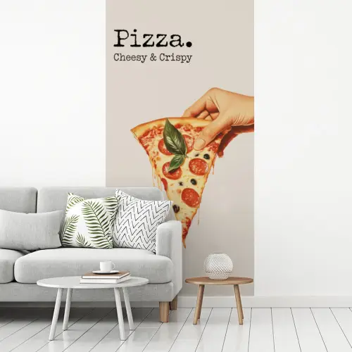 Pizza - Kaas - Pepperoni fotobehang vinyl groot -woonkamer