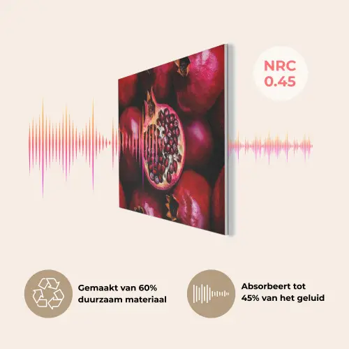 Granaatappel - Rood - Fruit PET vilt klein -USP_NL