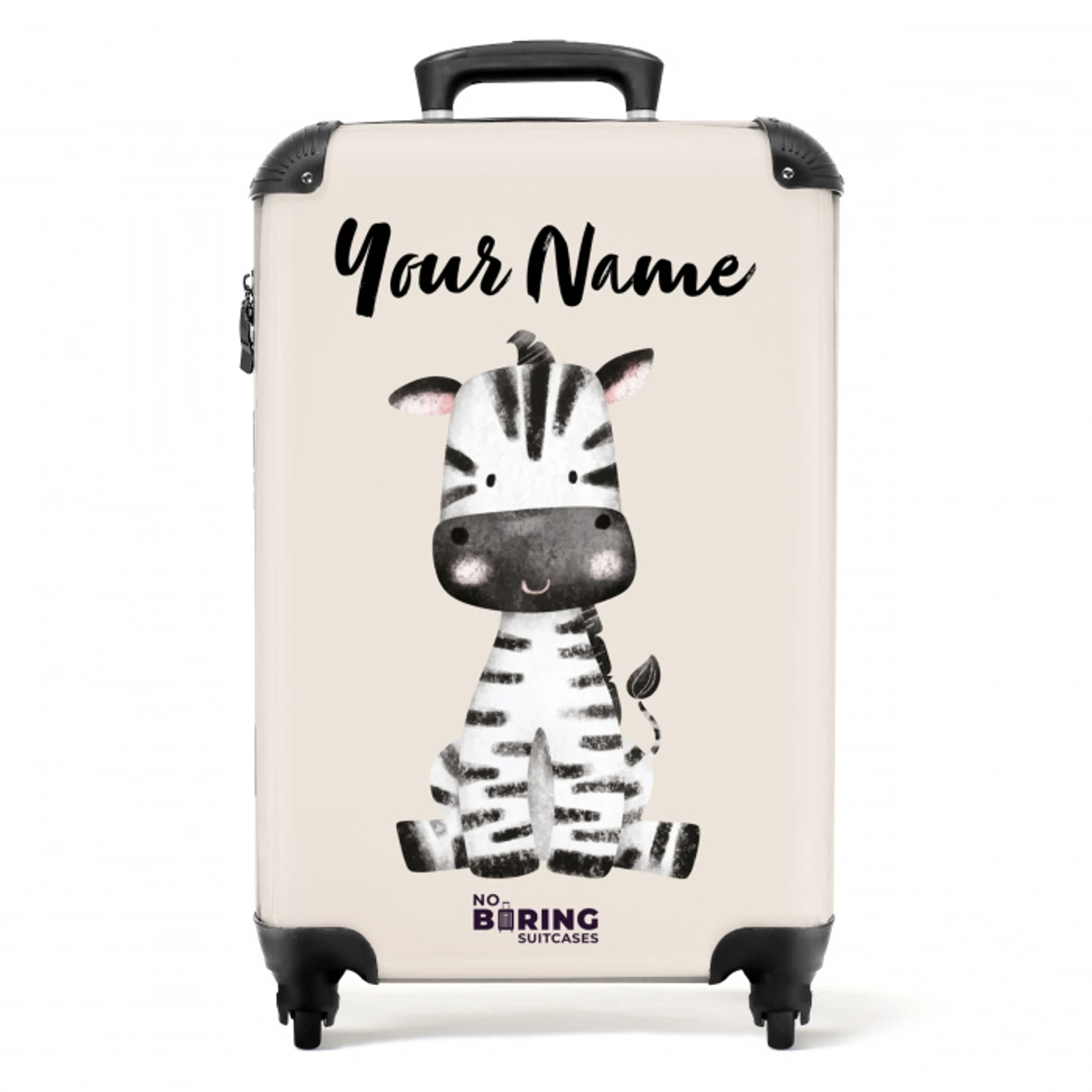 Zoë Zebra NBS - Handbagage koffer - Kinderen Unisex middel -productfoto_recht