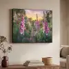Vingerhoedskruid - Bloemen - Tuin Textielframe zwart klein -sfeer3