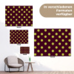 Klassiek - Stippen - Groen tuinposter los doek klein 239 -Xsfeer9_DE