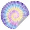 Spiraal - Tie dye - Pasteltinten Wandcirkel behangsticker klein -3d