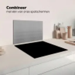 Effen Zwart Inductie beschermer vinyl 3mm middel -wsfeer7_website