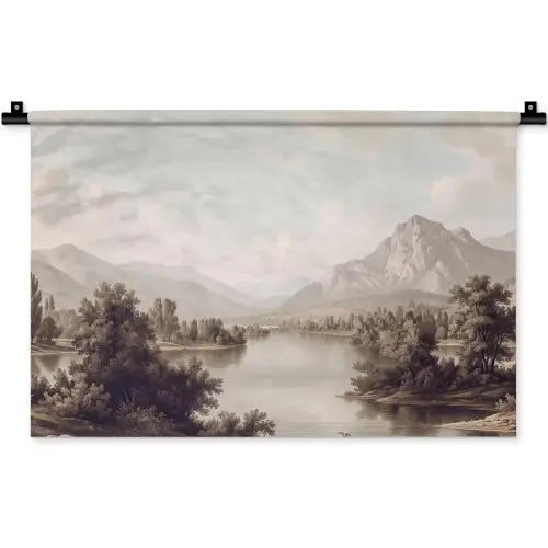 Klassiek - Landschap - Sereen Wandkleed katoen klein -zz3d