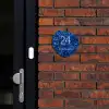 Blauwe rozen - Klassiek Naambord Organisch middel -sfeer1