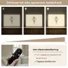 Zwart - Narcis - Illustratie Light Box met batterij (Wandlamp) middel -USP_dimbaarNL