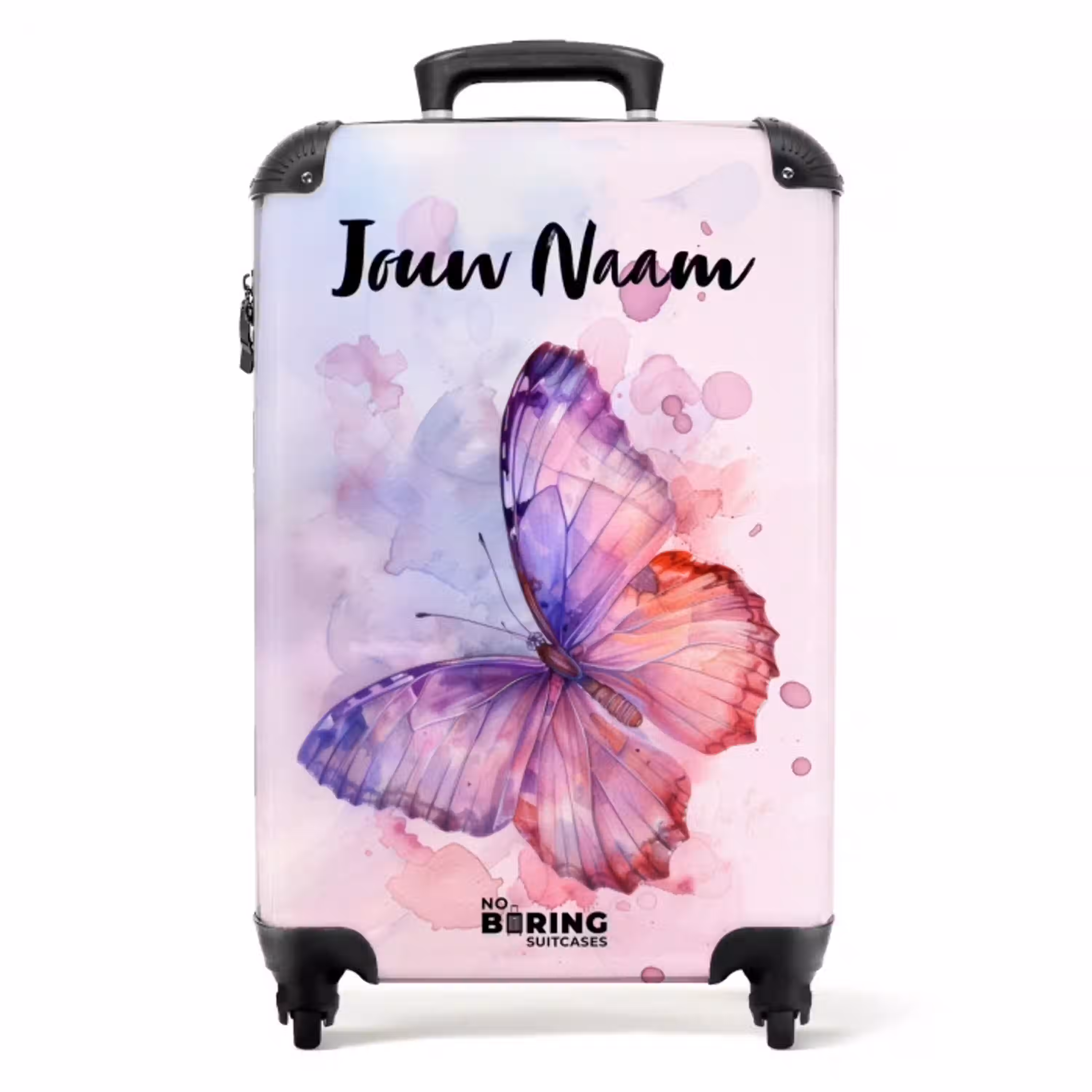 Aquarel aurora NBS - Handbagage koffer - Kinderen Unisex middel -productfoto_recht