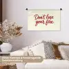 Don't lose your fire - Rood - Wit - Minimalistisch Wandkleed katoen klein -tsfeer1_DE