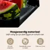 Watermeloen - Zwart - Water - Fruit - Meloen Inductie beschemer met haakjes middel -ky-onderkant-nl
