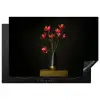 Rode - Bloemen - Vaas Inductie beschermer vinyl 3mm klein -3d