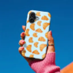 Croissant - Speels - Blauw Toughcase MagSafe Apple iPhone 17 klein 1017 -Sfeer1V