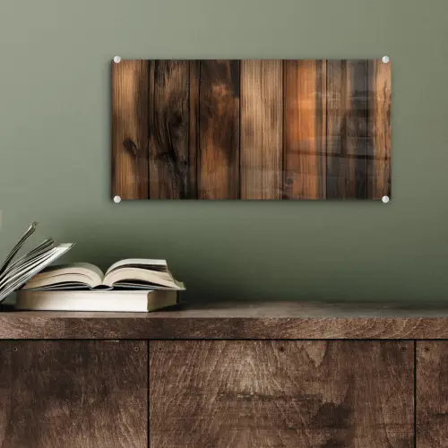 Hout - Rustiek - Donkere Planken plexiglas 5mm klein -sfeer3