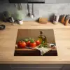 Tomaten - Olijfolie - Stilleven Inductie beschermer vinyl 3mm middel -sfeer5