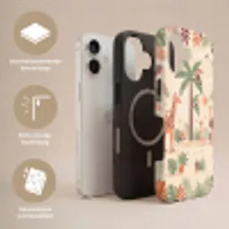 Dieren - Tropisch - Safari - Kleurrijk Toughcase MagSafe Apple iPhone 17 klein -USP_Lagen_NL