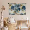 Bladeren - Abstract - Goud - Blauw Wandkleed katoen middel -wsfeer5_kind