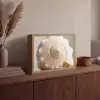 Schelp - Detail - Beige Light Box met batterij (Wandlamp) middel -sfeer2