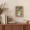 Doorkijk - Bloemen - Pad - Natuur Light Box met kabel (Wandlamp) klein -sfeer2