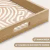 Beige - Aardspatroon Dienblad Rechthoek middel -USP_HandgreepNL