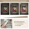Graffiti - Sport - Voetbal - Verf - Bal Light Box met kabel (Tafellamp) klein -USP_dimbaarNL