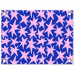 Modern - Sterren - Blauw tuinposter los doek klein 239 -3d