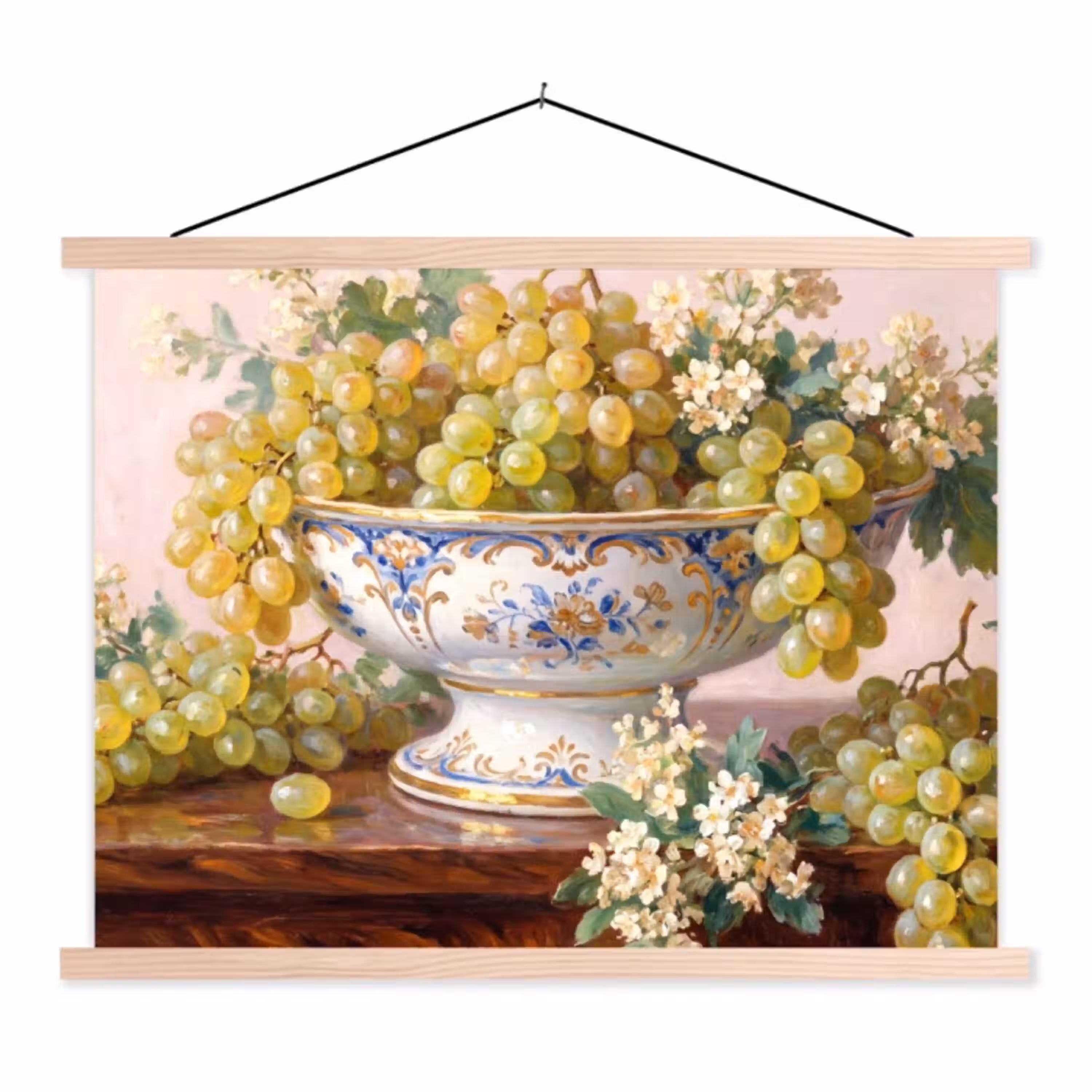 Fruit - Stilleven - Klassiek textielposter latten blank klein -3d