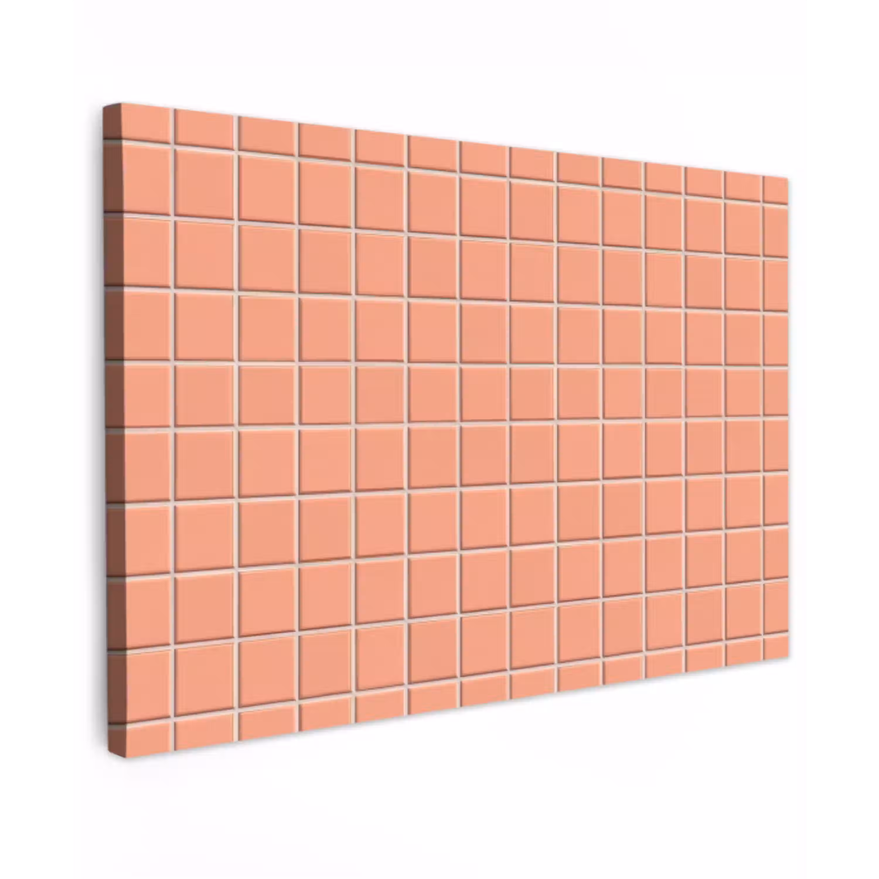 Patroon - Tegels - Perzik canvas 2cm klein 34 -z3d